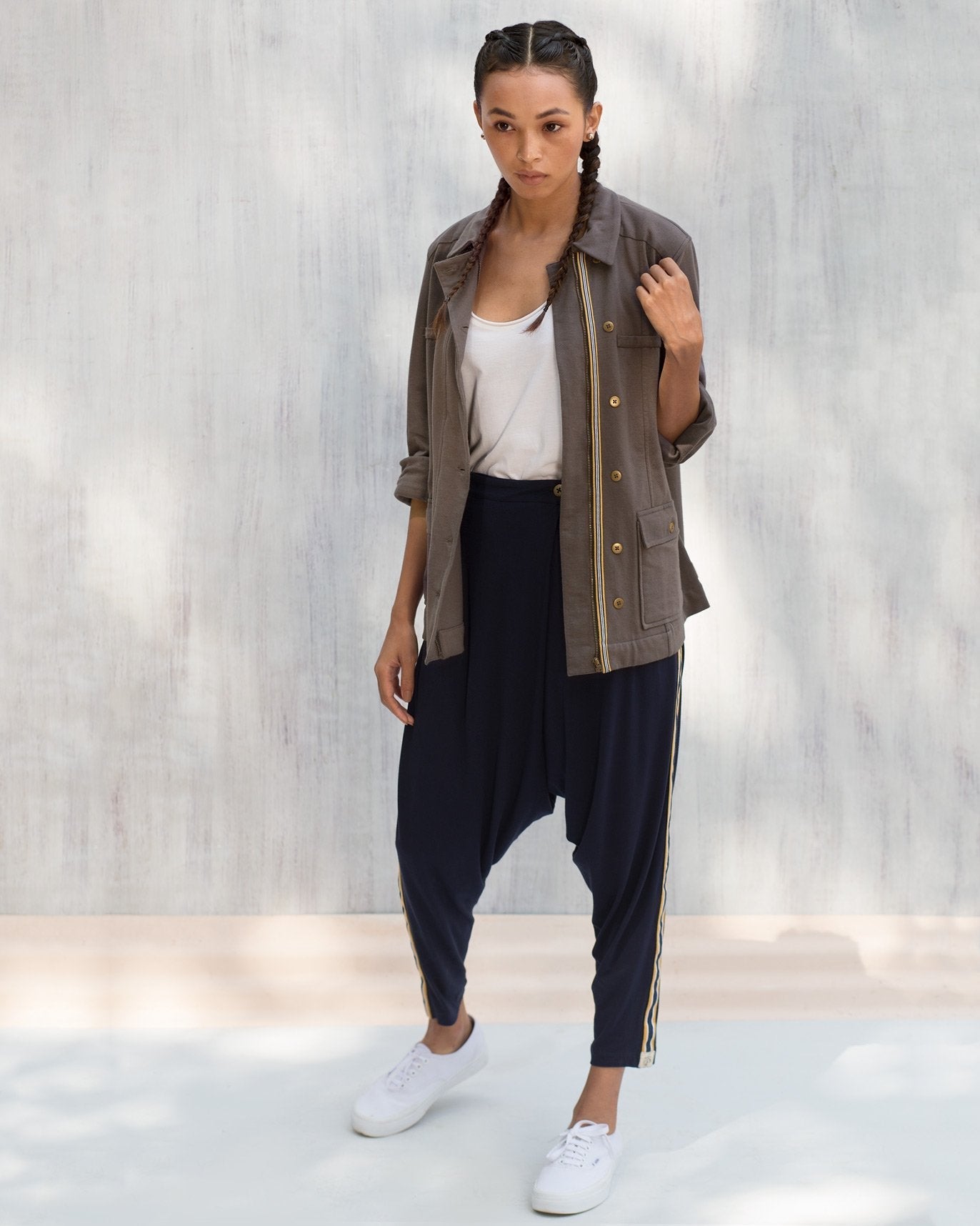 Safari Jacket - Charcoal