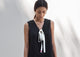 Twill Tie Top - Black