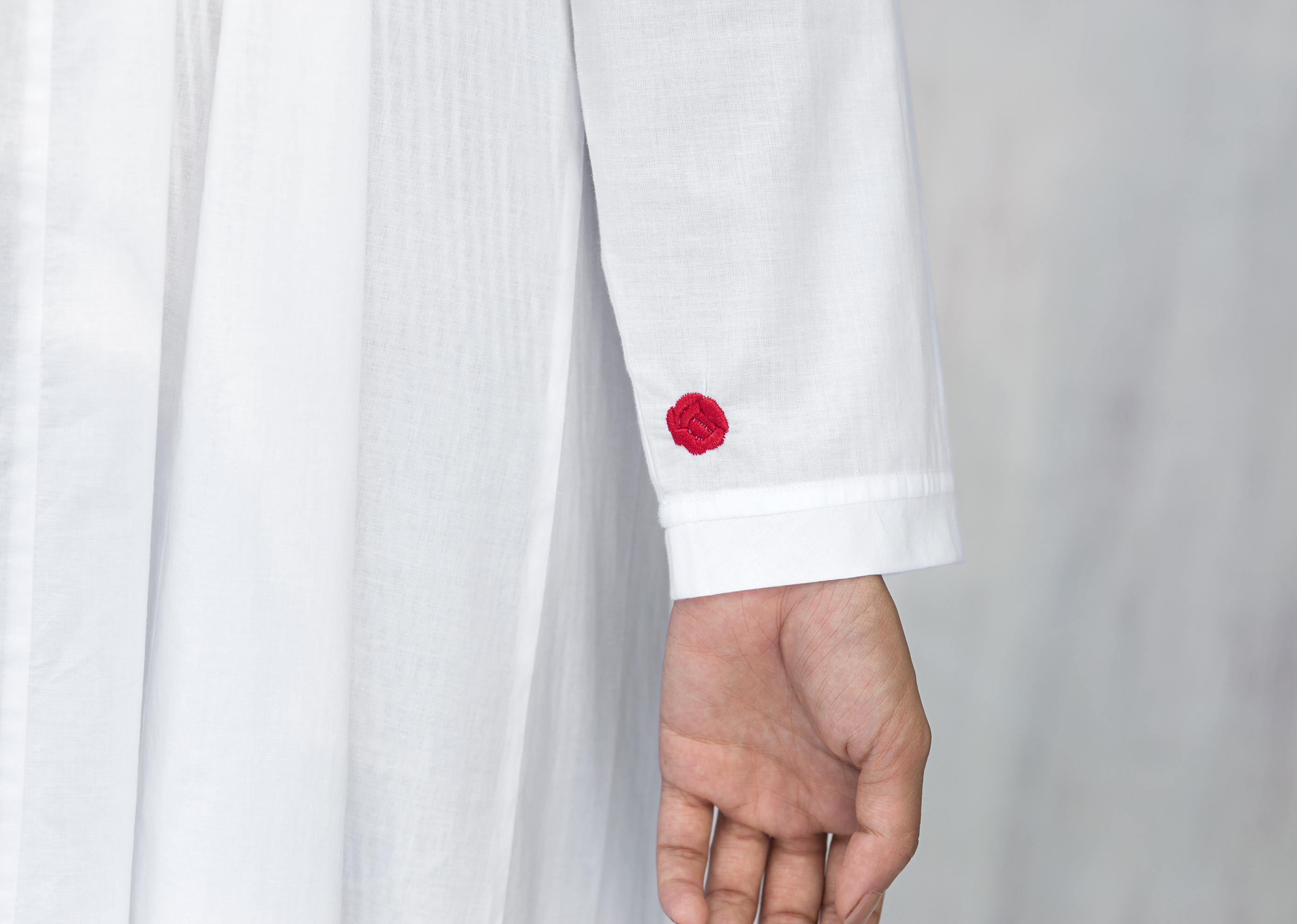 Tisya Plain Kurta - White