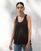 Ukiyo Racerback Tank - Black