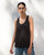 Ukiyo Racerback Tank - Black