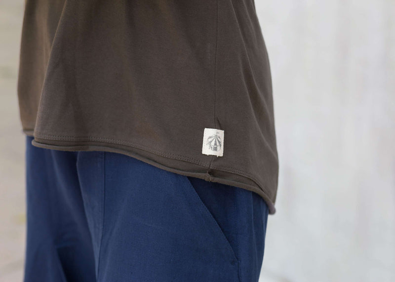 Ukiyo Racerback Tank - Charcoal