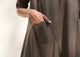 Side Band Kurta - Charcoal
