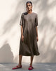 Side Band Kurta - Charcoal