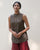 Sleeveless Band Collar Top - Charcoal
