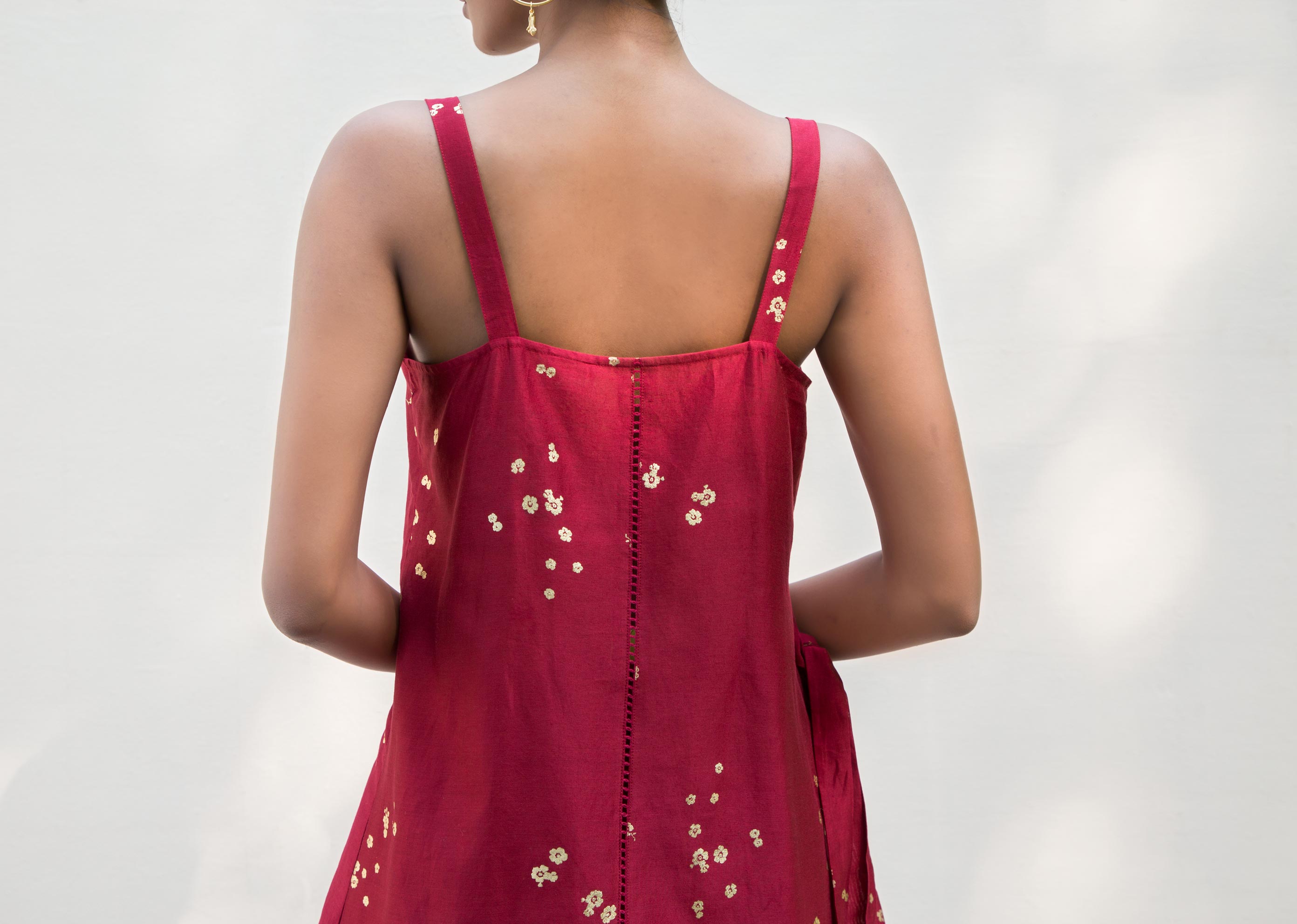 Strappy Kurta - Red