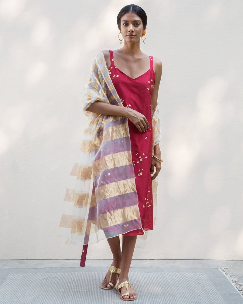 Strappy Kurta - Red