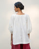 Sleeve Tie Top - Ivory
