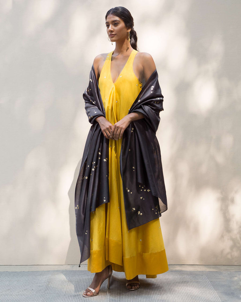 Akira Twist Back Dress - Yellow