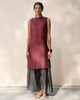 Sleeveless Band Collar Kurta