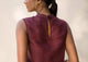 Sleeveless Band Collar Kurta