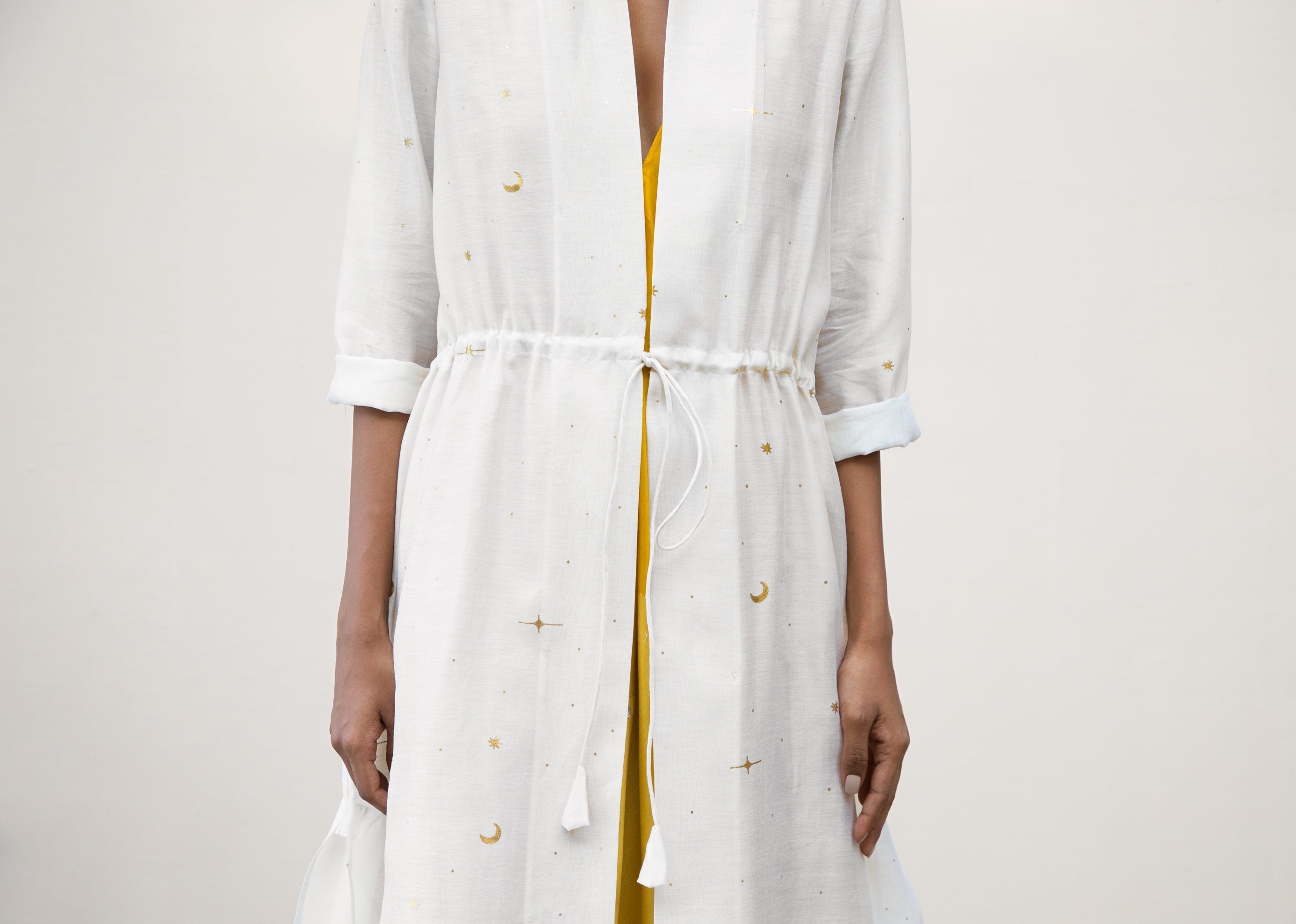 Waist Tie Overlay - Ivory