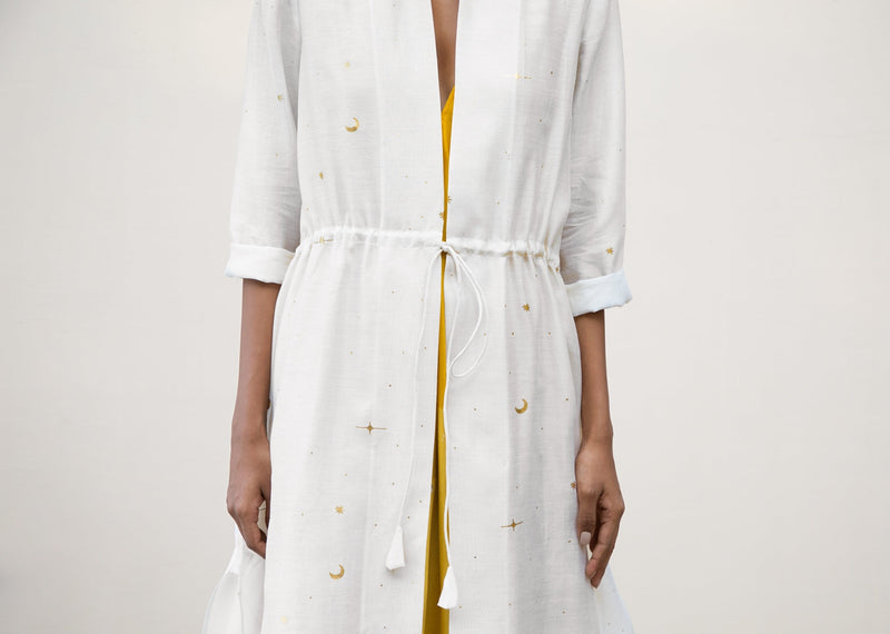 Waist Tie Overlay - Ivory