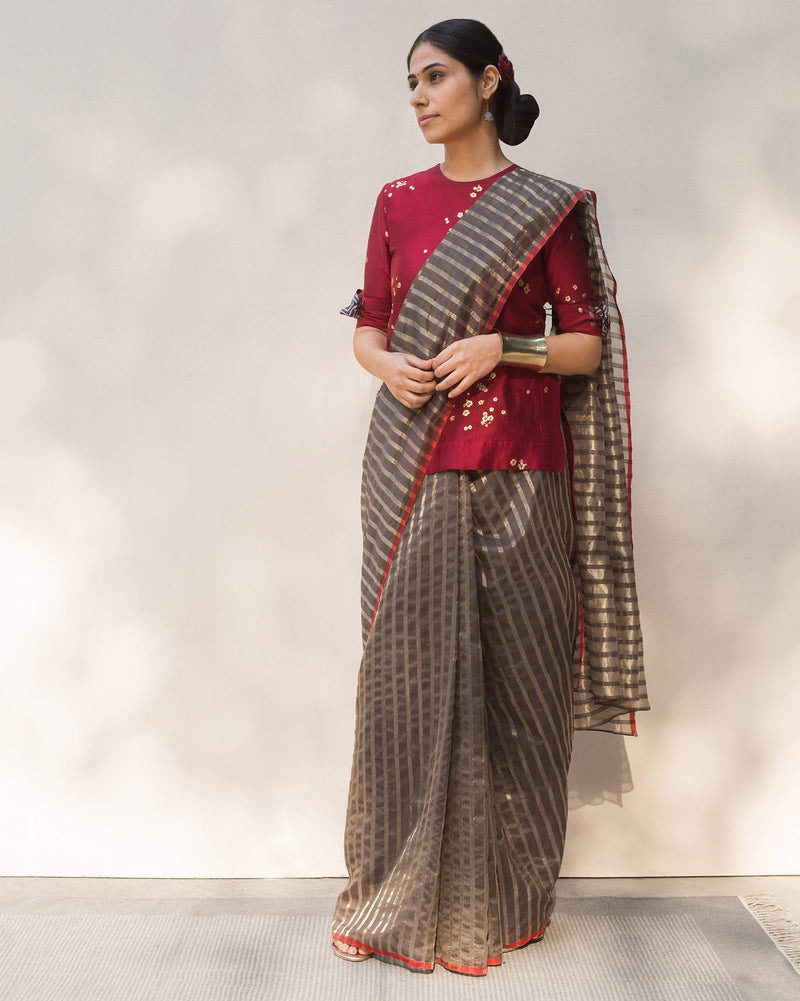 Zari Stripe Sari