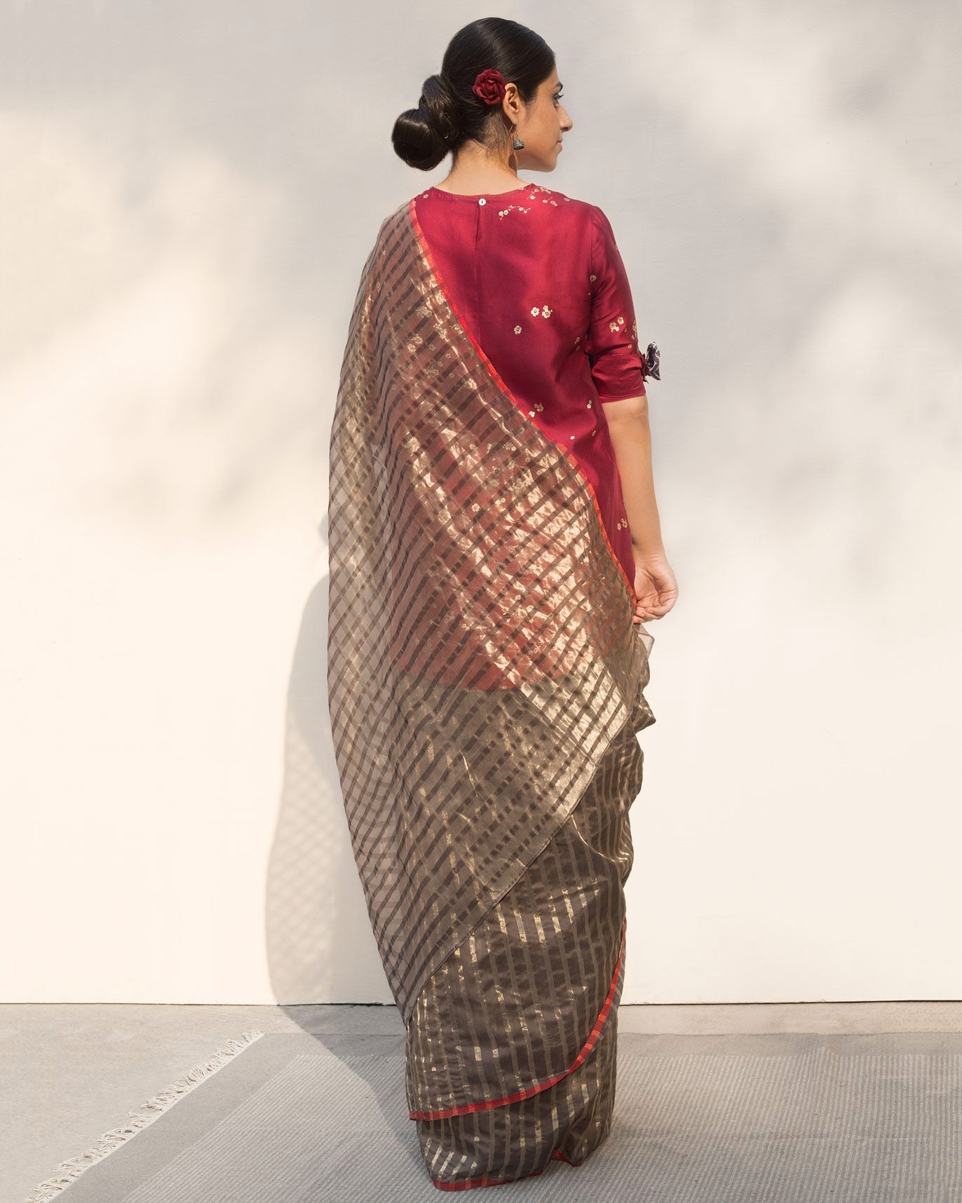 Zari Stripe Sari