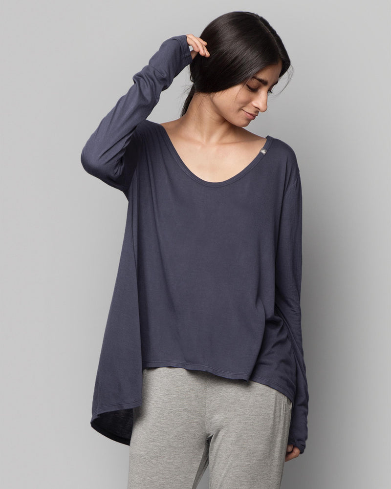 Ukiyo A-Line Top - Blue