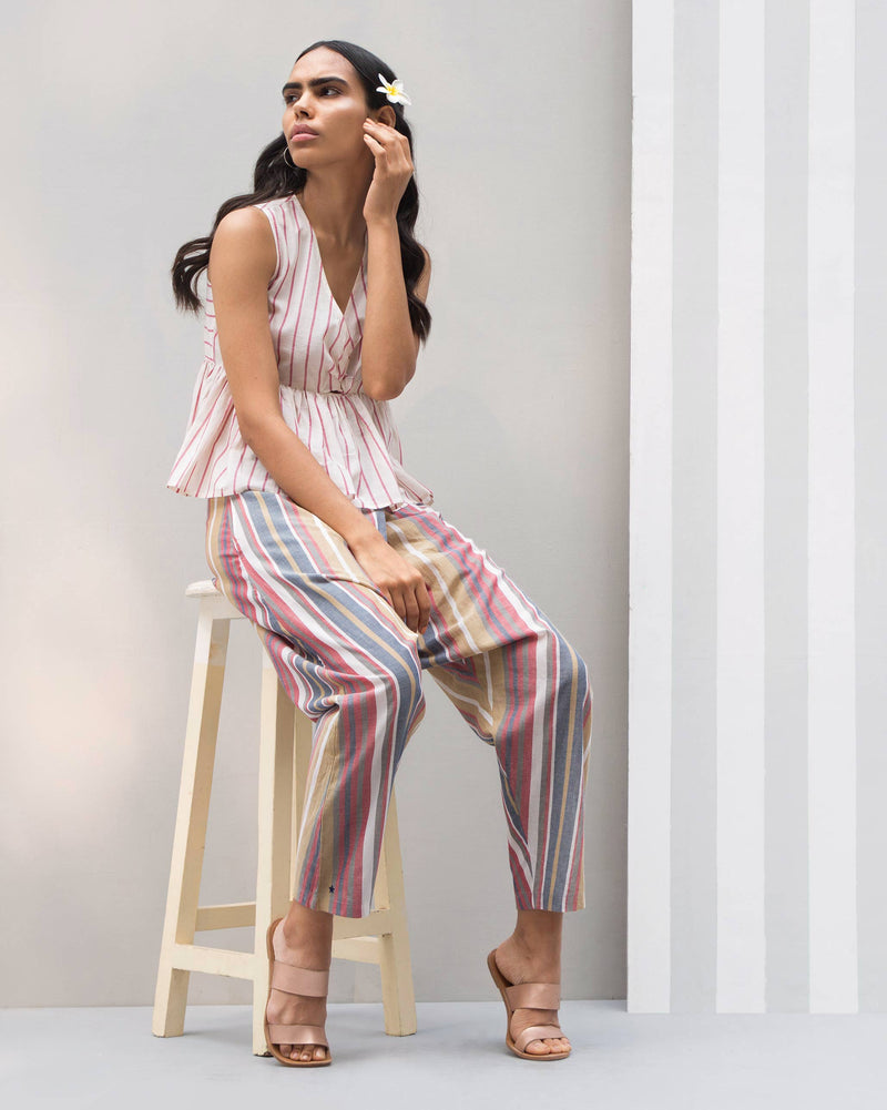 Slouchy Stripe Pants