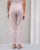 Side Elastic Narrow Pants - Red