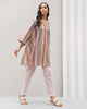 Side Elastic Narrow Pants - Red