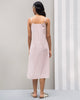 Side Slit Stripe Dress - Red