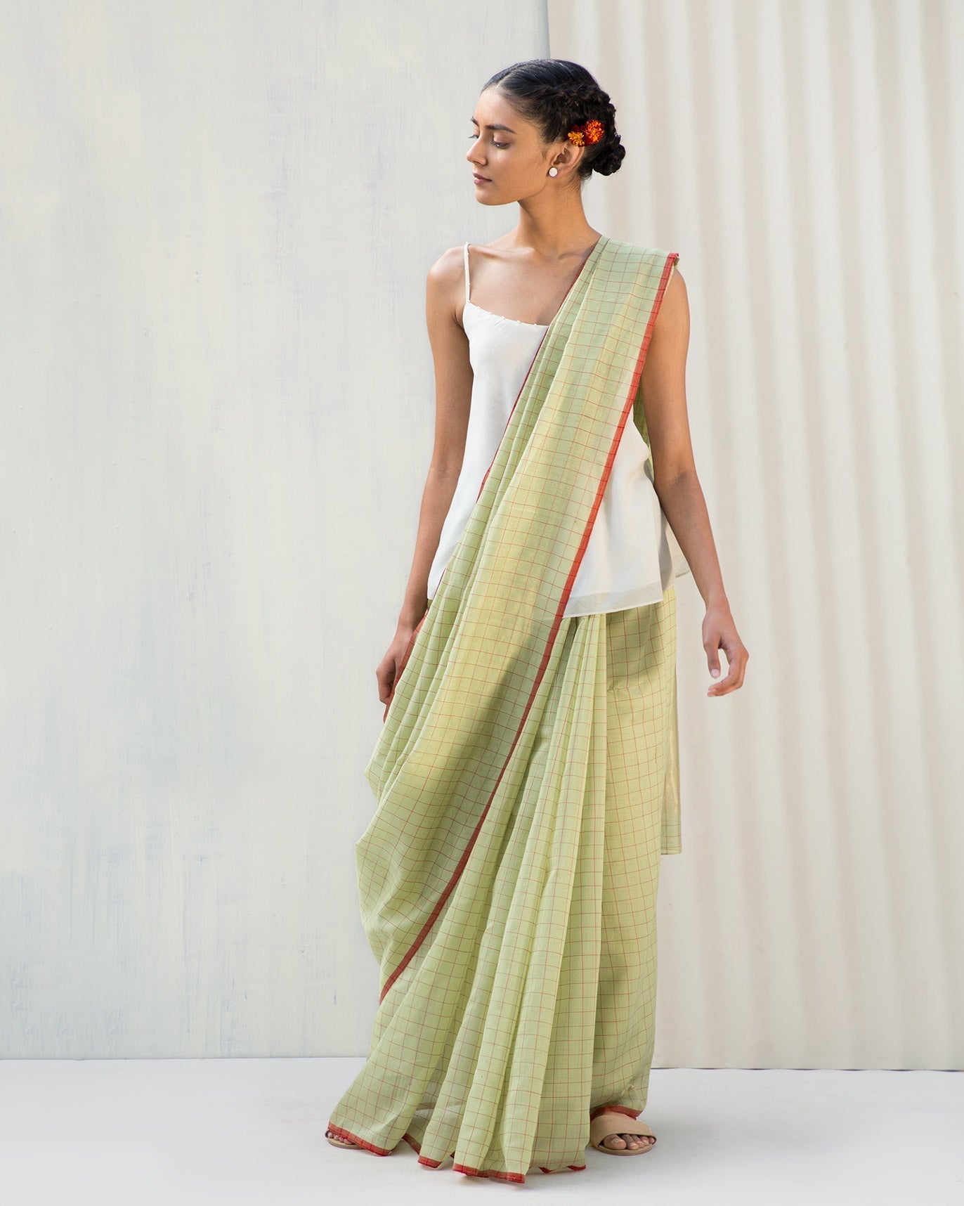 Sandy Dune Sari - Green