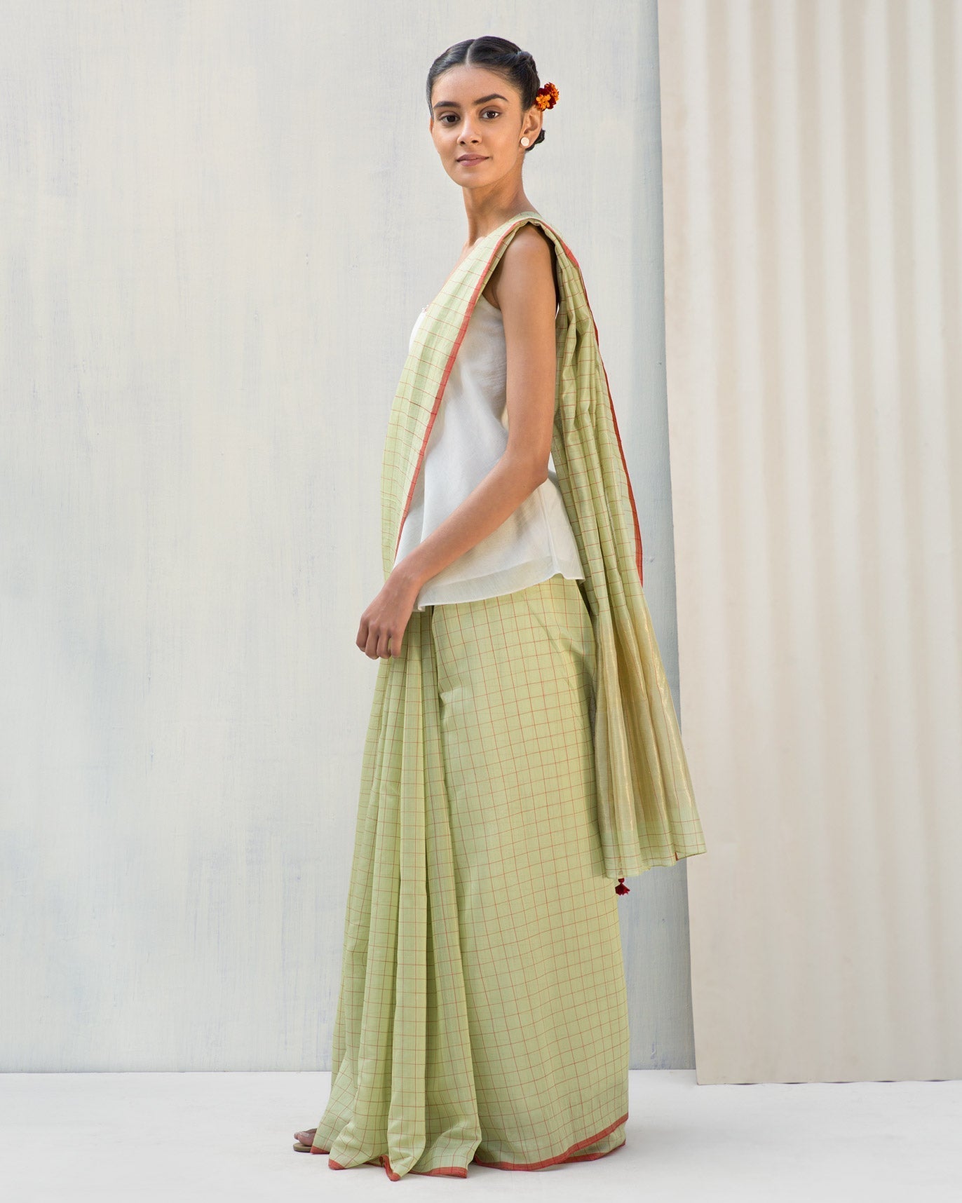Sandy Dune Sari - Green