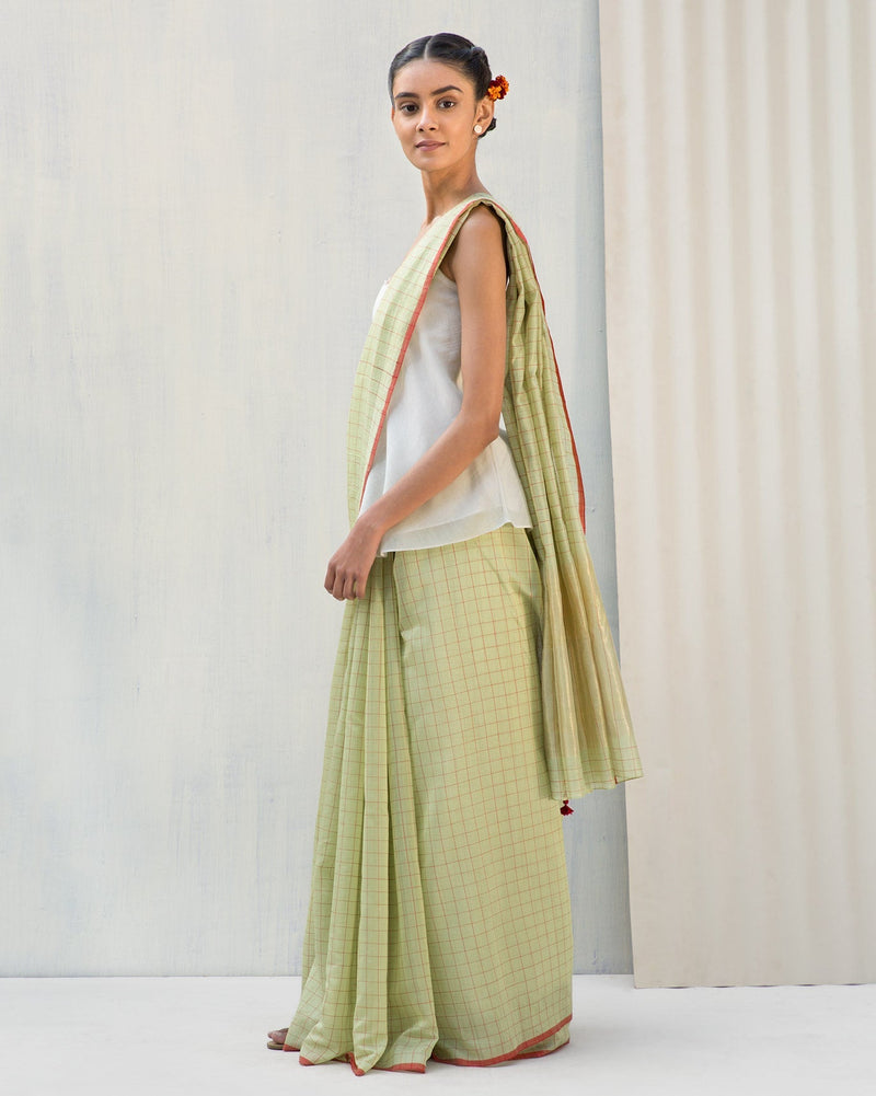 Sandy Dune Sari - Green