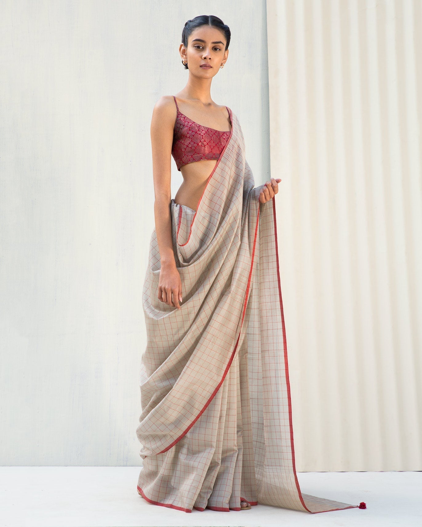 Sandy Dune Sari - Grey
