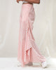 Uneven Hem Stripe Pants - Pink