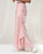 Uneven Hem Stripe Pants - Pink