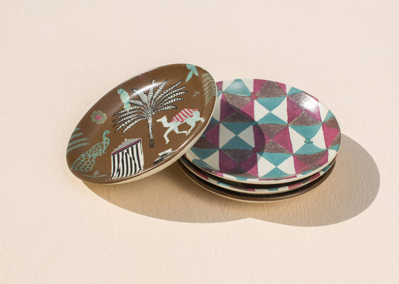 Tribe Tea Plates (Set of 4)