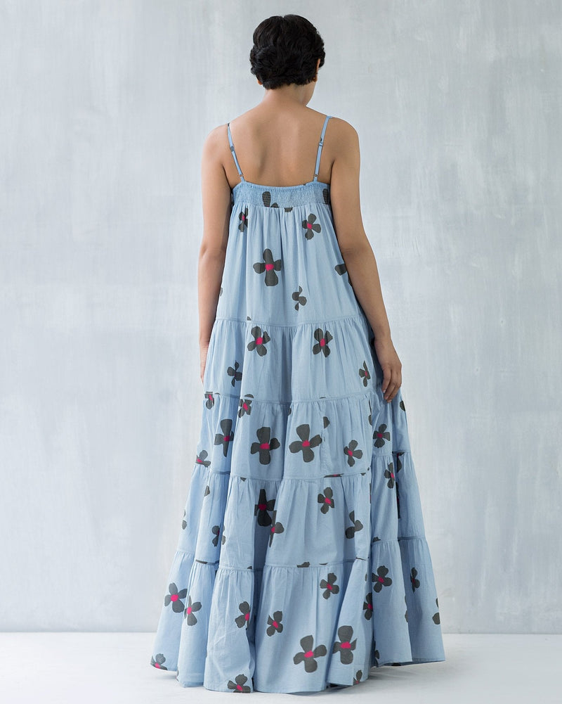Strappy Foral Maxi Dress