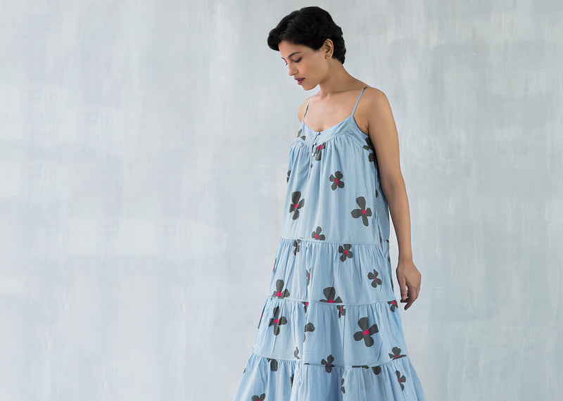 Strappy Foral Maxi Dress