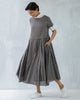 Waist Dot Pleat Dress