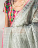 Zari Stripe Sari - Green