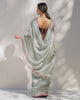 Zari Stripe Sari - Green