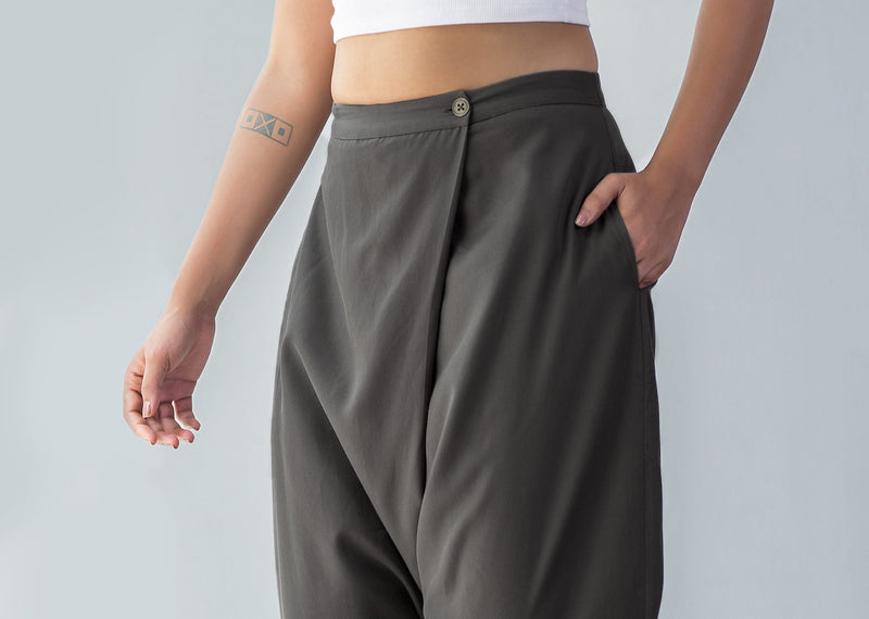 Slouchy Pants - Charcoal