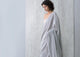 Teardrop Cotton Sari - Grey