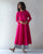 Tisya Plain Kurta - Fuchsia