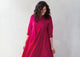 Tisya Plain Kurta - Fuchsia