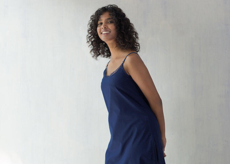 Vintage Camisole Slip - Indigo