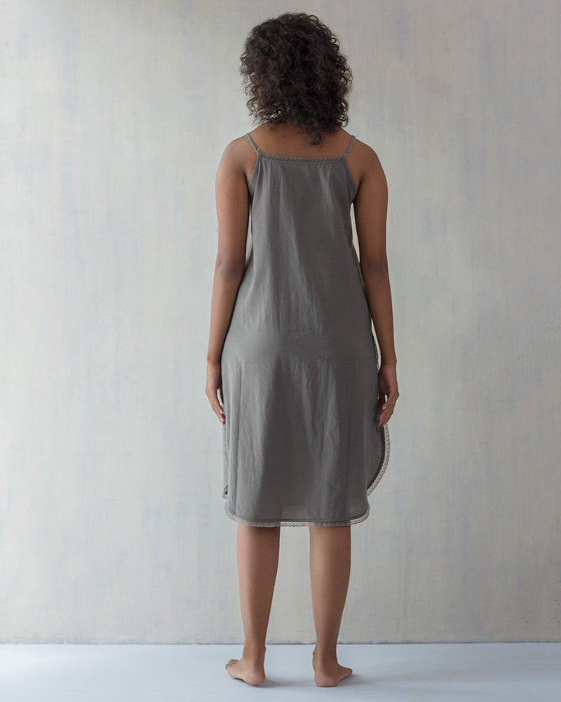 Vintage Camisole Slip - Charcoal