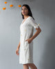 V-Neck Shift Dress - Ivory