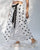Side Knot Skirt - White & Black