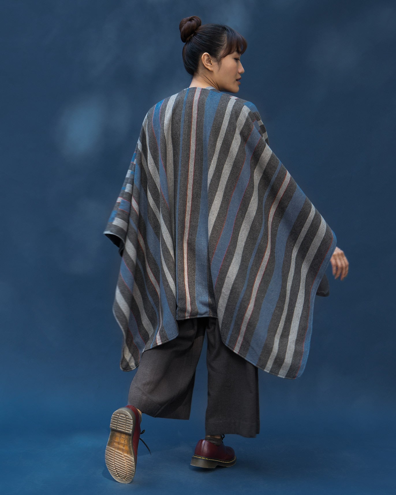 Stripe Poncho