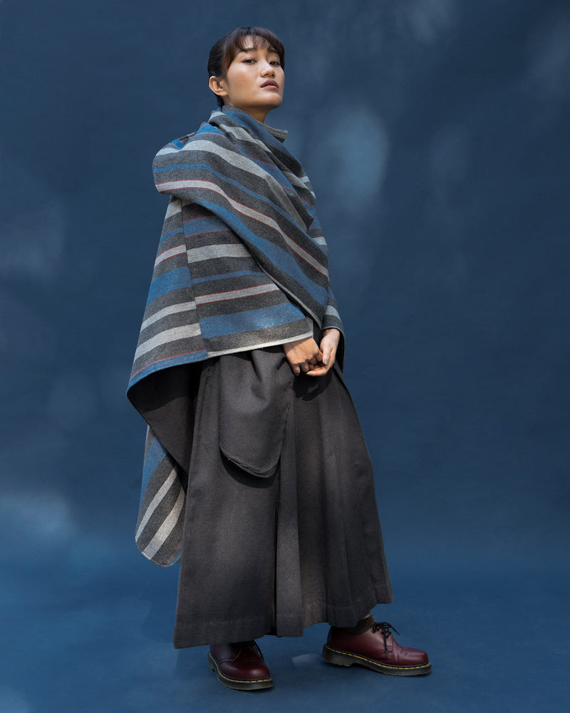 Stripe Poncho