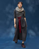 Side Knot Skirt - Charcoal
