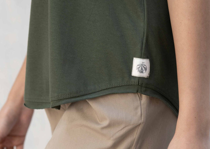 Ukiyo Racerback Tank - Olive