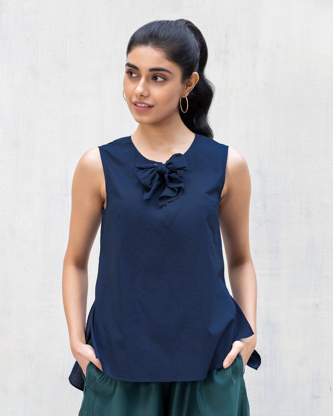 Rivet Top - Indigo
