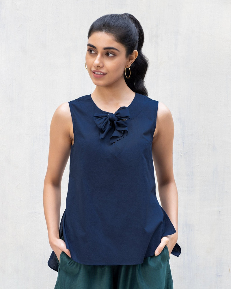 Rivet Top - Indigo